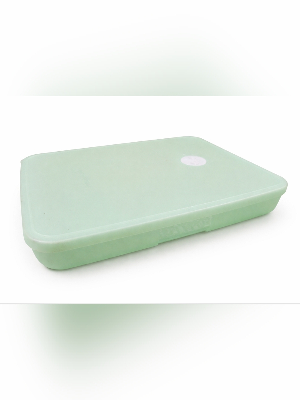 Tupperware Freeze Smart Mint Green Container Dial Date 4 3/4 cups Food Storage